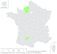 Corylus maxima Mill. - carte de répartition