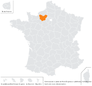 Cotoneaster ×watereri Exell - carte de répartition