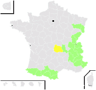 Tussilago alpina L. - carte de répartition