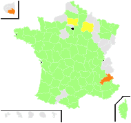 Hyoseris simplex Mérat - carte de répartition