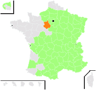 Digitalis nutans Gaterau - carte de répartition