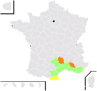 Jurinea gouanii Rouy - carte de répartition