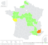 Echinochloa muricata (P.Beauv.) Fernald - carte de répartition