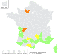 Echium italicum L. - carte de répartition