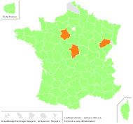 Lactuca virosa L. - carte de répartition