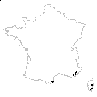 Dorycnopsis gerardi (L.) Boiss. - carte des observations