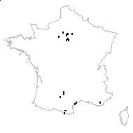 Cracca villosa subsp. varia (Host) Berher - carte des observations