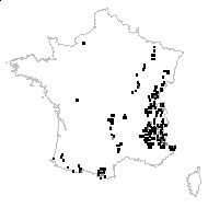 Aconitum pauciflorum Host - carte des observations