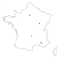 Sorbaria alpina Dippel - carte des observations