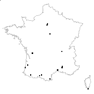 Mimosa speciosa Thunb. - carte des observations