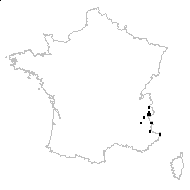 Achillea millefolium subsp. compacta (Lam.) Bonnier & Layens - carte des observations