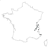 Aconitum paniculatum sensu auct. plur. - carte des observations