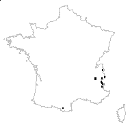 Alchemilla pubescens var. colorata (Buser) Briq. - carte des observations