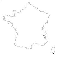 Orthanthella lanceolata (Gaudin) Rauschert - carte des observations