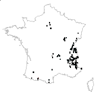 Jacea alata Lam. - carte des observations