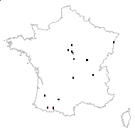 Equisetum trachyodon sensu Boreau - carte des observations