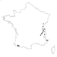 Aconitum variegatum L. - carte des observations